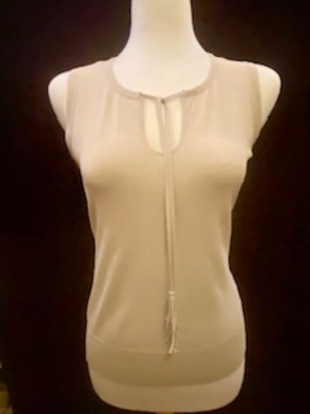 ETCETERA Knit Top with tassel ties